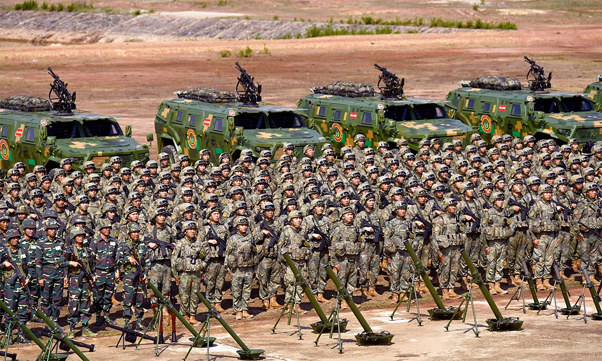 중국과 라오스가 합동 군사 훈련을 실시한다.