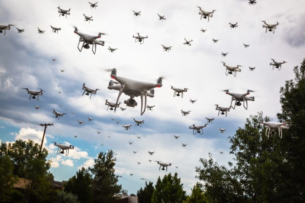 How AI-powered drone swarms can benefit society
