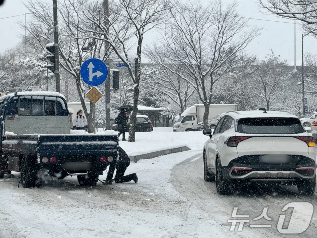 겨울철 외투 충돌 테스트