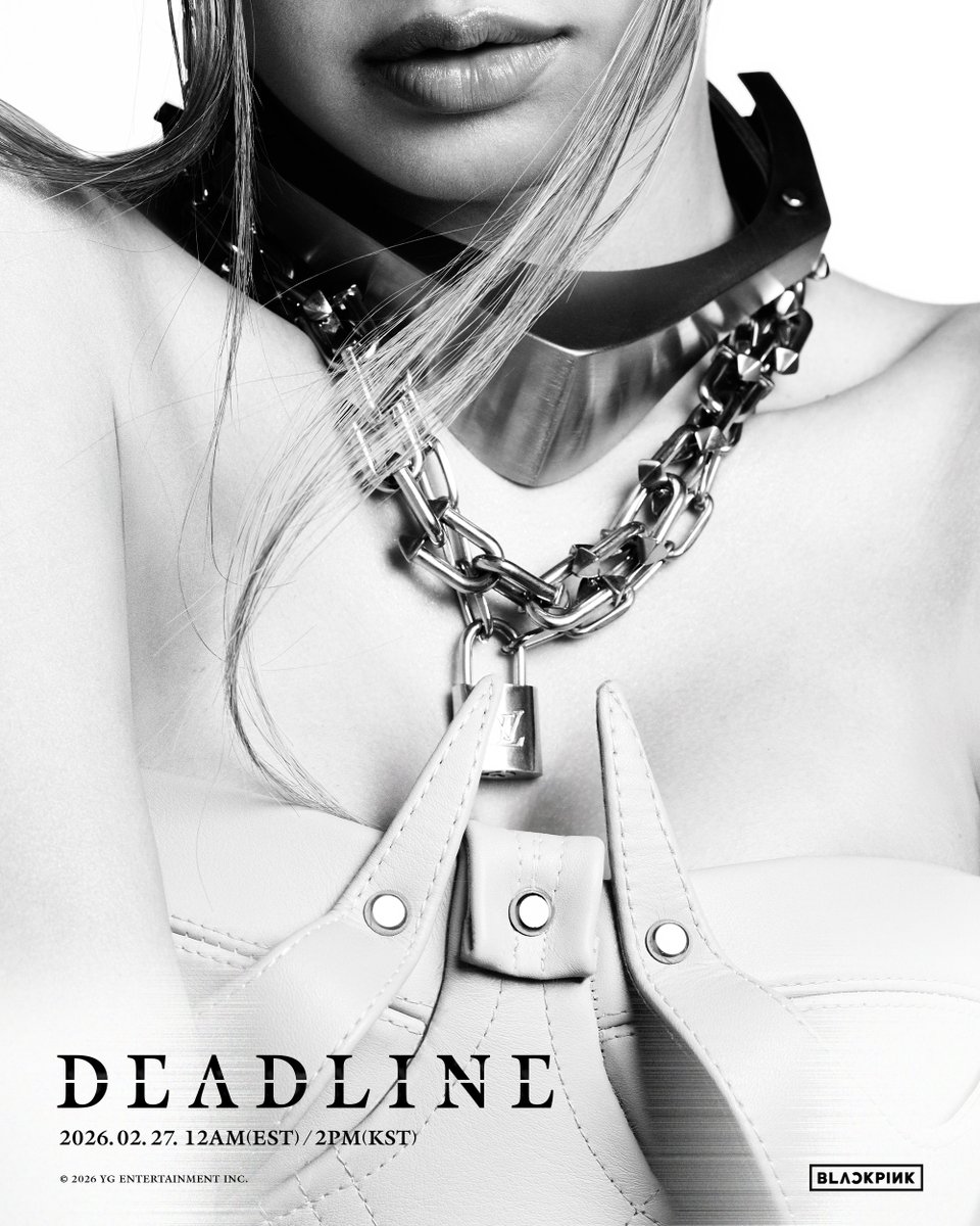블랙핑크 미니 3집 'DEADLINE(데드라인)' 콘셉트 티저 포스터