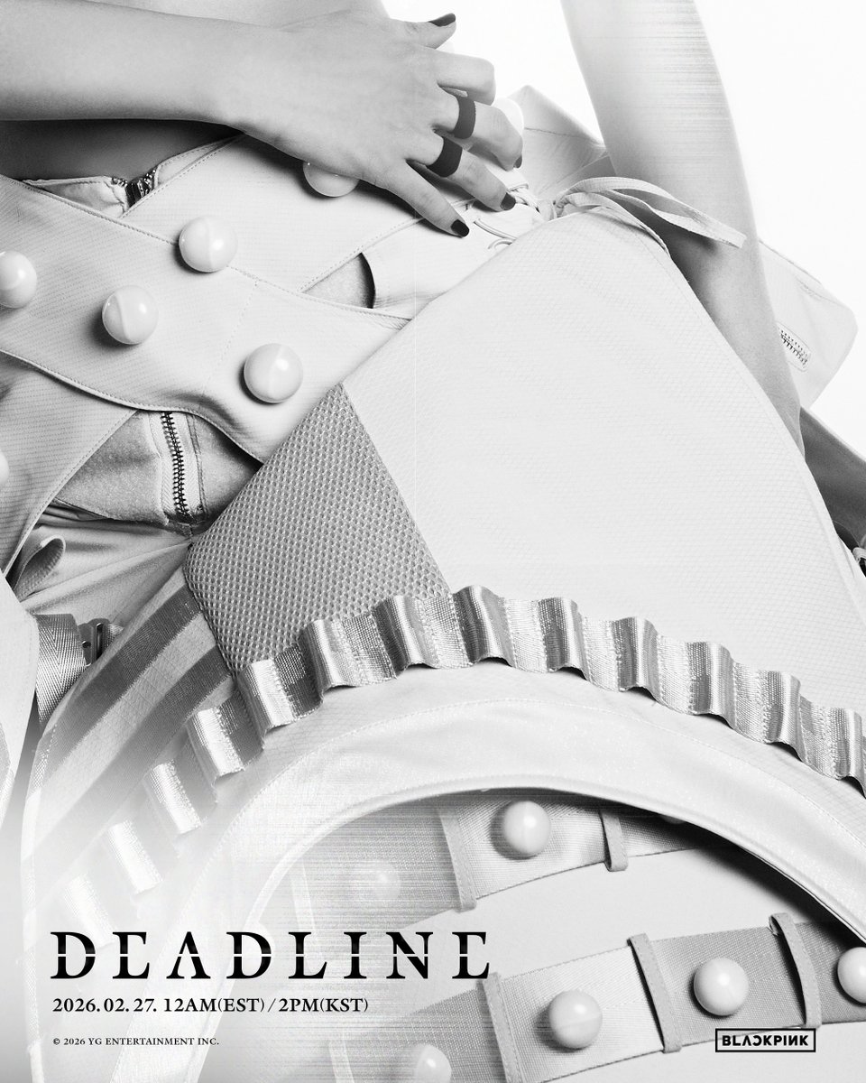 블랙핑크 미니 3집 'DEADLINE(데드라인)' 콘셉트 티저 포스터