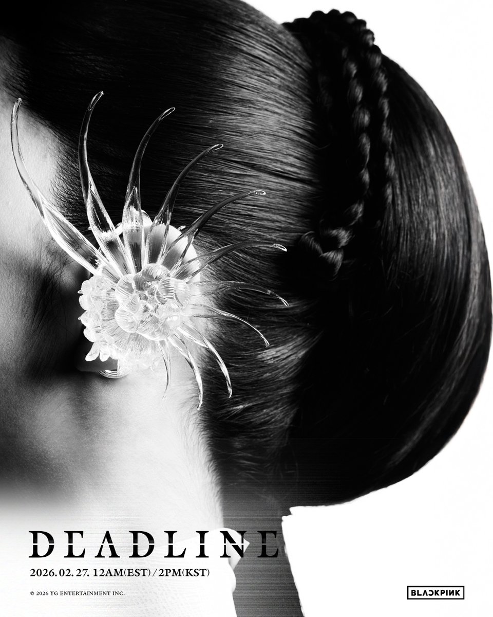 블랙핑크 미니 3집 'DEADLINE(데드라인)' 콘셉트 티저 포스터