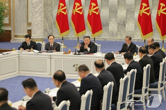 The Rodong Sinmun, the official newspaper of North Korea\'s Workers\' Party, reported on Thursday that the first meeting of the Political Bureau of the 9th Central Committee of the Workers\' Party of Korea was held at the headquarters of the Party Central Committee on Wednesday / Rodong Sinmun