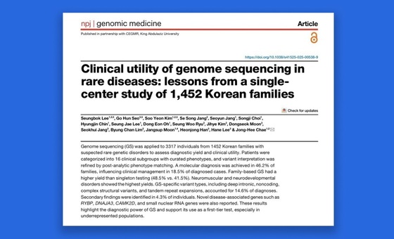 npj Genomic Medicine, a specialized academic journal in the field of genomic medicine / Provided by 3Billion