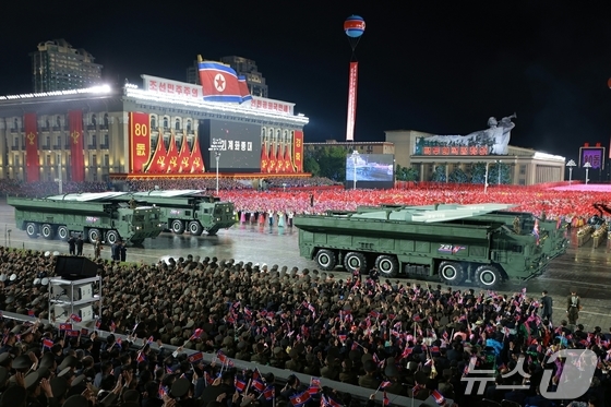 Military parade held at Kim Il-sung Square in Pyongyang on October 10, 2025, commemorating the 80th anniversary of the founding of the Workers\' Party of Korea / Rodong Sinmun