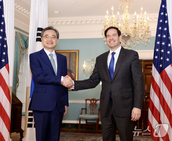 Foreign Minister Cho Hyun, U.S. Secretary of State Marco Rubio / Provided by Ministry of Foreign Affairs