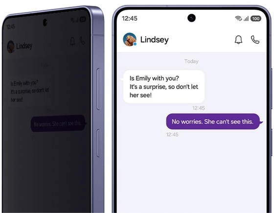 Leaked renderings of the privacy display feature (Capture from WinFuture) / News1