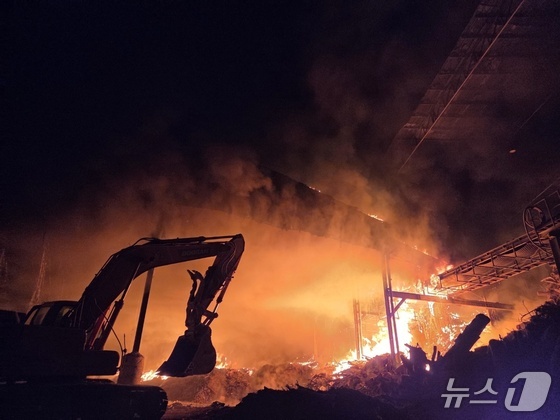 Massive Blaze at Pocheon’s Wood Recycling Plant: What Caused the 12-Hour Fire?