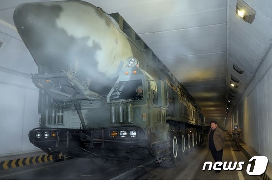 North Korea\'s intercontinental ballistic missile (ICBM) Hwasong-18 / Rodong Sinmun