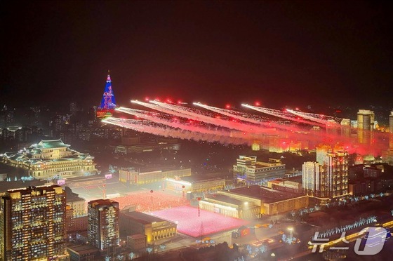 North Korea held a military parade at Kim Il-sung Square in Pyongyang on Wednesday to commemorate the closing of the 9th Workers\' Party Congress / Rodong Sinmun
