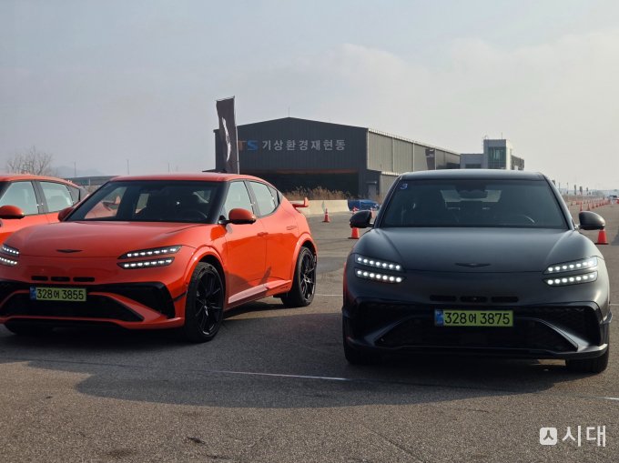 GV60 마그마는 현대자동차그룹의 전기차 전용 플랫폼 E-GMP이 탑재돼 있다. /사진=최유빈 기자