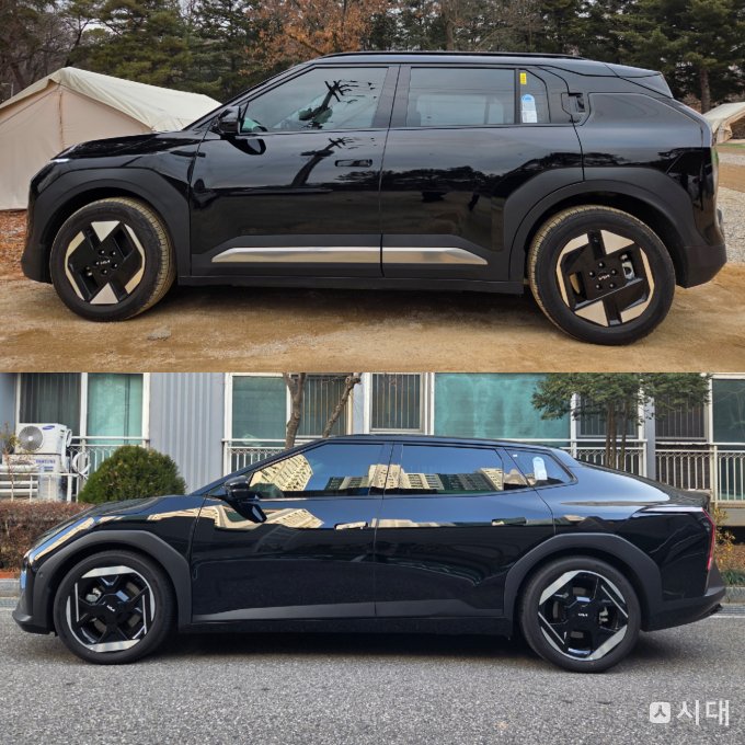 EV3(위)와 EV4 외장. /사진=최유빈 기자