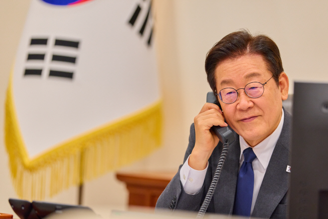 이재명 대통령, 이집트 대통령과 통화<YONHAP NO-5574>