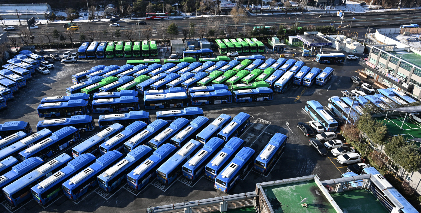 [포토] 시내버스는 차고지에