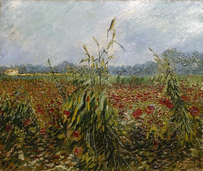빈센트 반 고흐 「밀밭의 양귀비 Poppies in a Wheatfield」, c. 1887, 54.5 x 65cm ⓒ The Israel Museum, Jerusalem, by Elie Posner