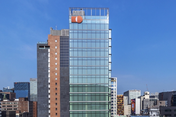 사진은 삼양식품이 1월26일 서울 중구 명동에 새롭게 지은 사옥 전경. ⓒ삼양라운드스퀘어