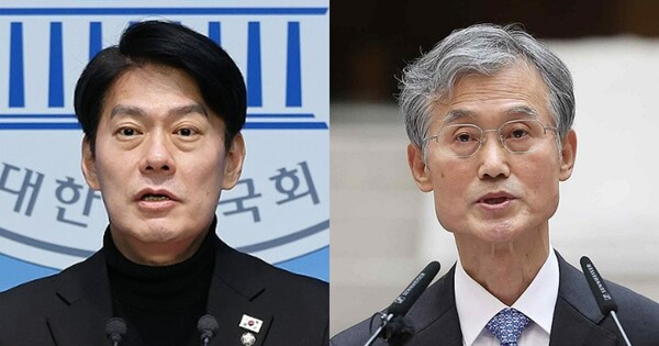한민수 더불어민주당 의원(왼쪽), 조희대 대법원장. ⓒ연합뉴스