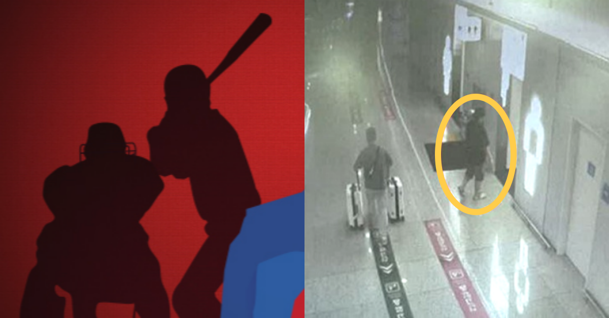 전직 프로야구 선수가 마약 밀수 조직 총책으로 기소됐다, 오른쪽은 범행 당시 CCTV 화면에 담긴 운반책. ⓒ뉴스1