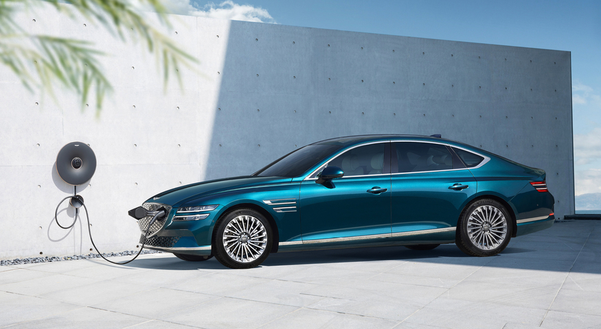 2022 G20 발리 정상회의에서 의전 차량으로 선정된 제네시스 일렉트릭파이드 G80. (사진=현대차)