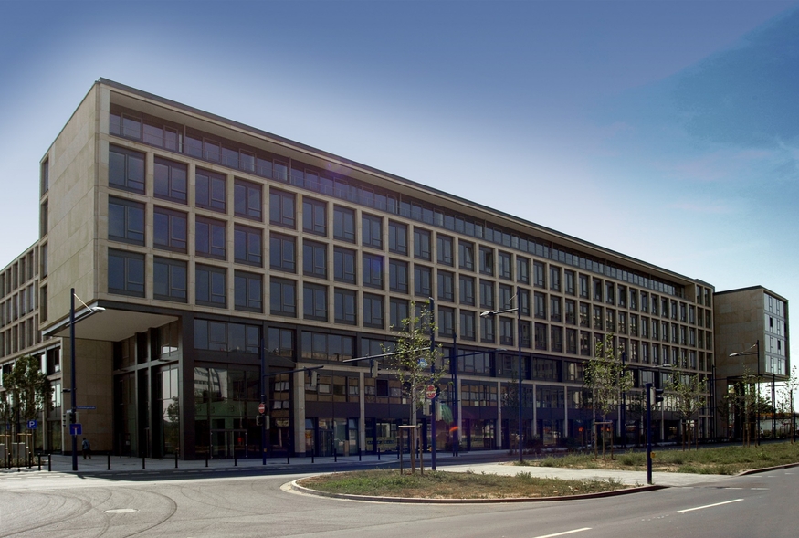 독일 프랑크푸르트 교외 지역 중 하나인 오펜바흐-카이저라이에 위치한 오피스 빌딩인 알파 하우스. (사진=freogroup)