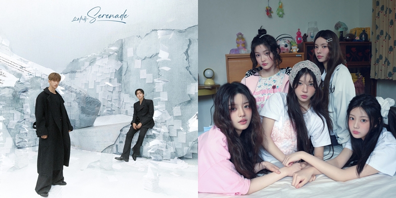 &nbsp;     From left: SEVENTEEN\'s DK & Seungkwan, AILET [Credit: Pledis Entertainment, Belift Lab]