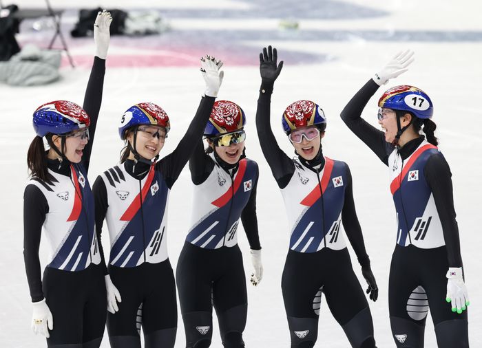여자 쇼트트랙 대표팀. ⓒ 연합뉴스