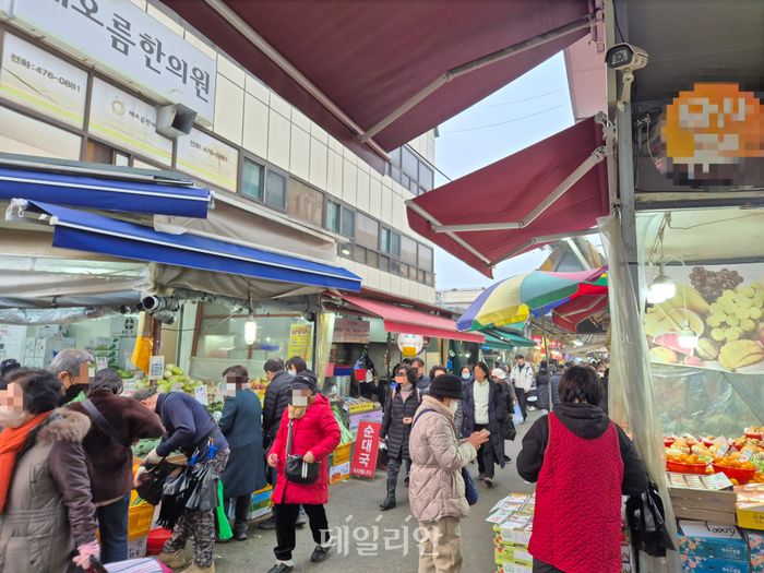 설 명절인 14일 서울시 강동구 길동에 위치한 길동복조리시장엔 장을 보기 위해 찾은 시민들로 가득찼다. ⓒ데일리안 김주훈 기자