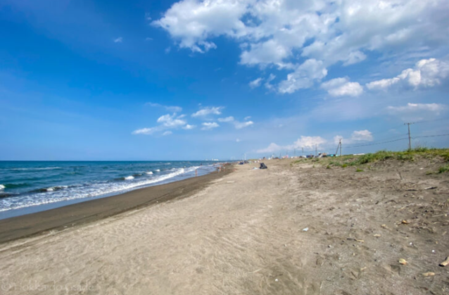 일본 훗카이도 오타루시의 동부 해수욕장 오타루 드림 비치. ⓒ뉴시스