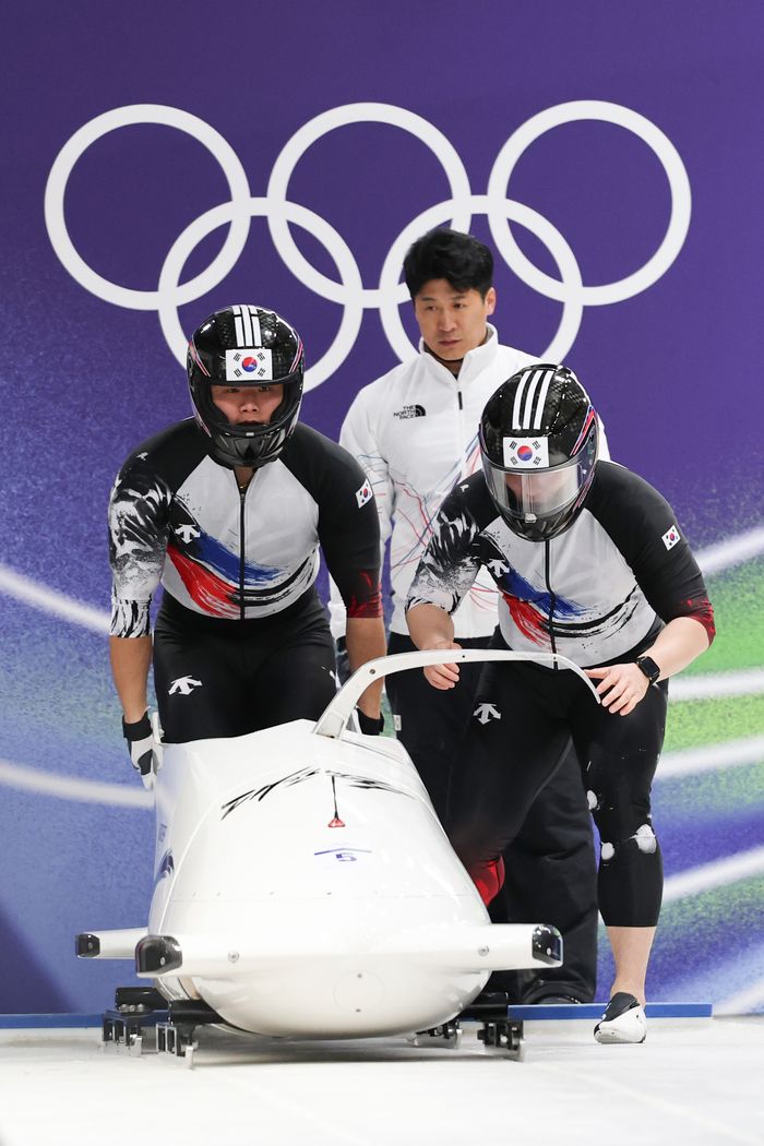 봅슬레이 김진수 팀. ⓒ 연합뉴스