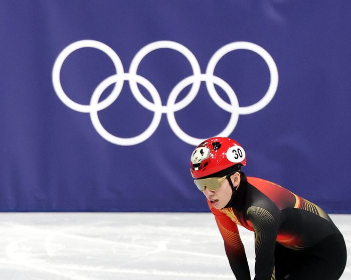 1500m 준결승 진출에 실패한 린샤오쥔. ⓒ 뉴시스