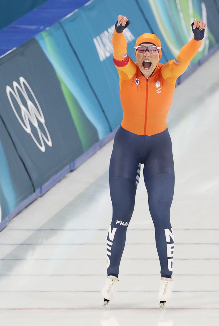 올림픽 신기록을 세운 유타 레이르담. ⓒ 연합뉴스