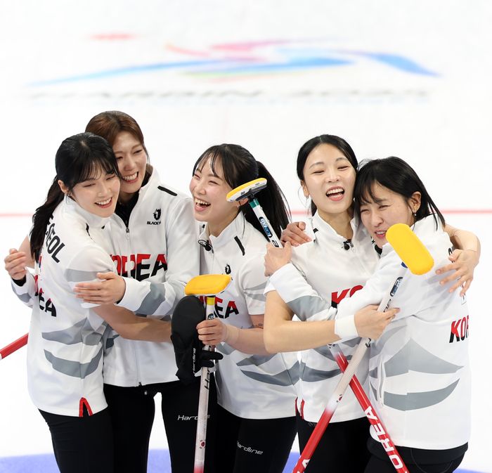여자 컬링 국가대표팀. ⓒ 뉴시스