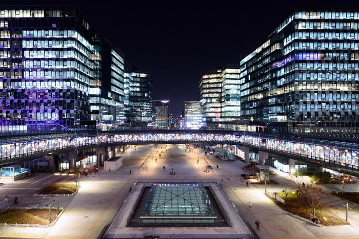 판교테크노밸리 야경. ⓒ성남시 제공