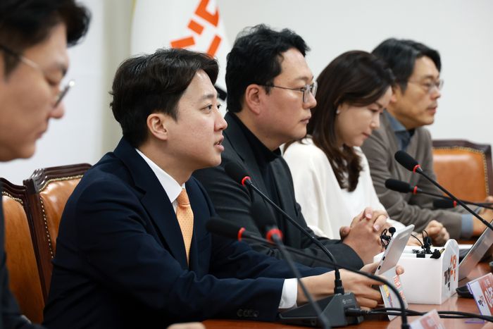 이준석 개혁신당 대표가 지난 1월 26일 국회에서 열린 최고위원회의에서 발언하고 있다. ⓒ 뉴시스