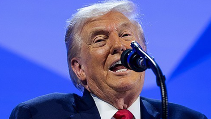 도널드 트럼프 미국 대통령이 지난달 21일 스위스 다보스에서 열리고 있는 세계경제포럼에서 연설하고 있다. ⓒAP/연합뉴스