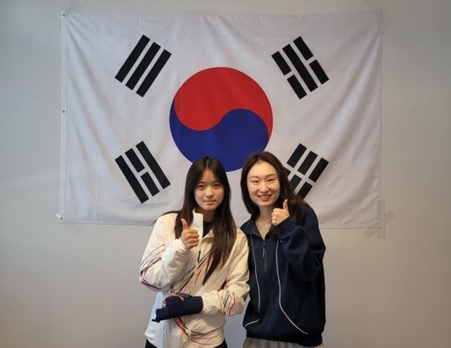 최가온-최민정. ⓒ 대한체육회