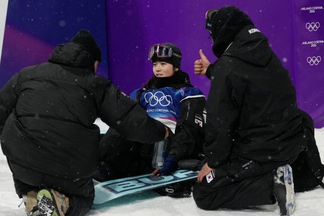 최가온 금메달. ⓒ AP=뉴시스