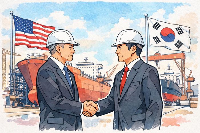 미국 도널드 트럼프 행정부가 자국 조선업 재건을 위한 행동계획을 발표했다.ⓒ데일리안 AI 삽화 이미지