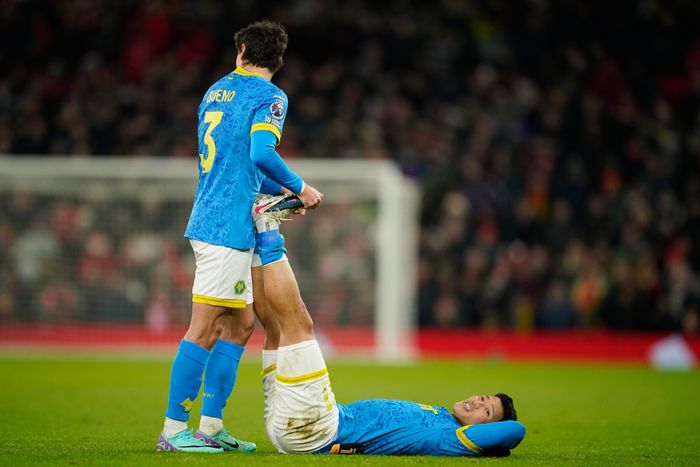 부상이 잦은 황희찬. ⓒ AP=뉴시스