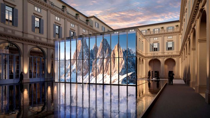 삼성전자가 2026 밀라노 코르티나 동계 올림픽 및 패럴림픽 기간 동안 밀라노의 역사적 건축물인 팔라초 세르벨로니(Palazzo Serbelloni)에서 운영하는 삼성 하우스(Samsung House)의 모습ⓒ삼성전자