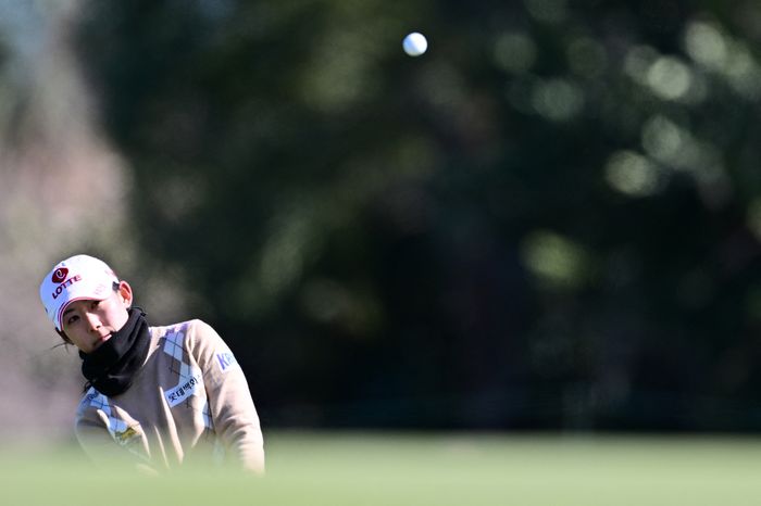 LPGA 투어 정식 데뷔전 치른 황유민. ⓒ AP=연합뉴스