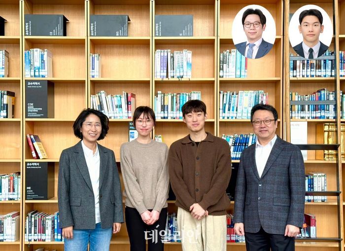 (왼쪽부터)KAIST 이현주 교수, 최윤지 박사 과정생, 한재범 박사 과정생, KAIST 박정영 교수, 윗줄 왼쪽부터 서울대 한정우 교수, 정석현 박사.ⓒKAIST