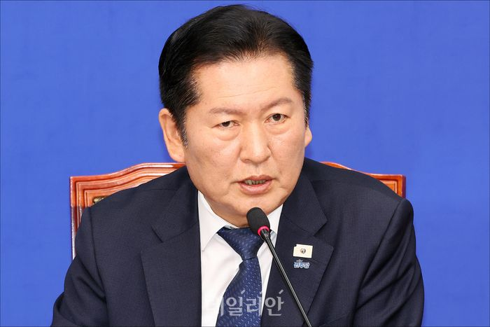 정청래 더불어민주당 대표 ⓒ데일리안 홍금표 기자