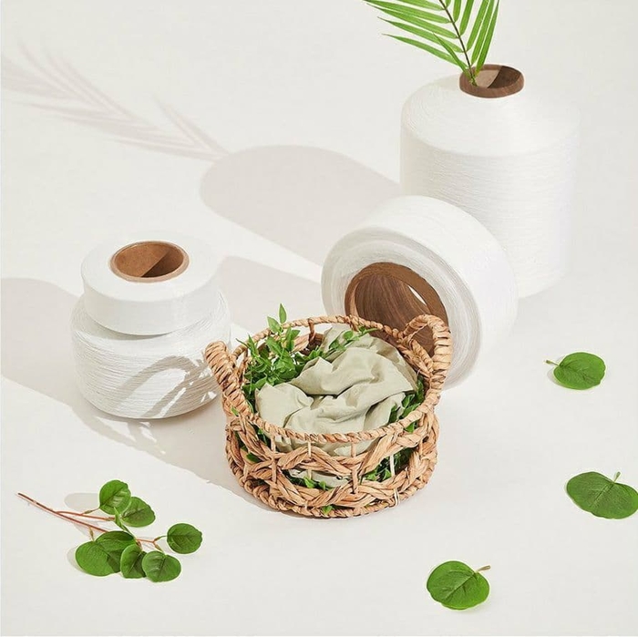 효성티앤씨의 친환경 폴리에스터 원사 리젠. 효성