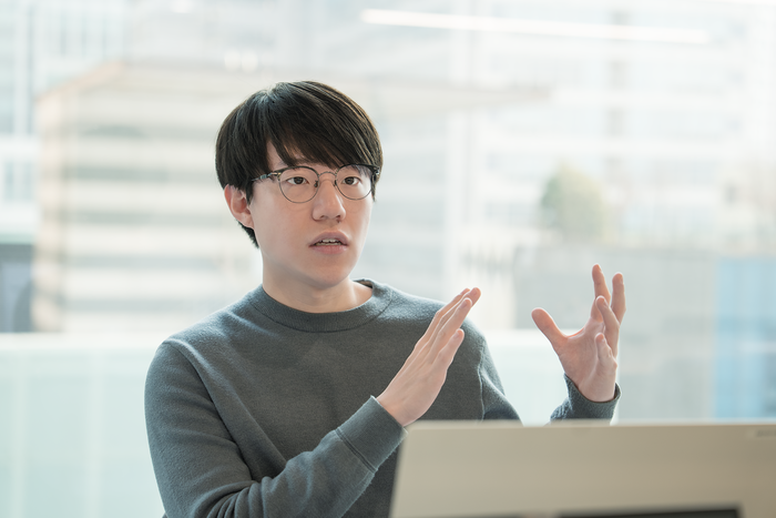 김세엽 셀렉트스타 대표가 최근 전자신문과 인터뷰에서 질문에 답변하고 있다. (셀렉트스타 제공)