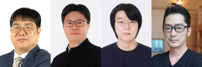 왼쪽부터) DGIST 유우경·김진해 교수, 전주형 석박통합과정생, KBSI 이영호 박사