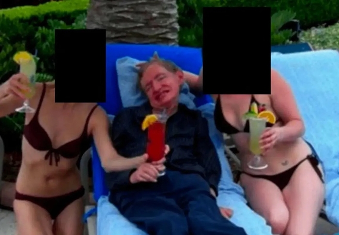 엡스타인 파일에 스티븐 호킹 박사 사진이 포함되면서 논란이 일고 있다. 사진=미 법무부(DOJ)