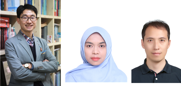 이종수 경희대 응용물리학과 교수 연구팀이 수소 저장 기능과 초전도 특성을 동시에 구현한 초고강도 금속 초전도체를 개발했다. (왼쪽부터) 이종수 교수, 라마툴 히다야티 박사, 김진희 연구교수.