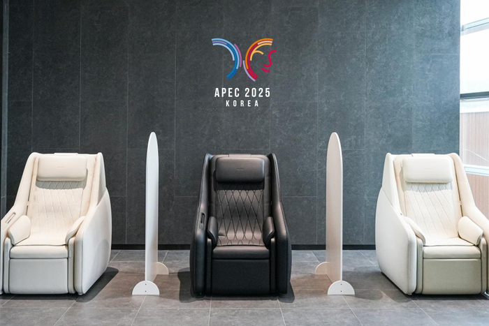 지난해 'APEC 정상회의' 고위급 오찬장에 설치된 세라젬 '마스터 V11'