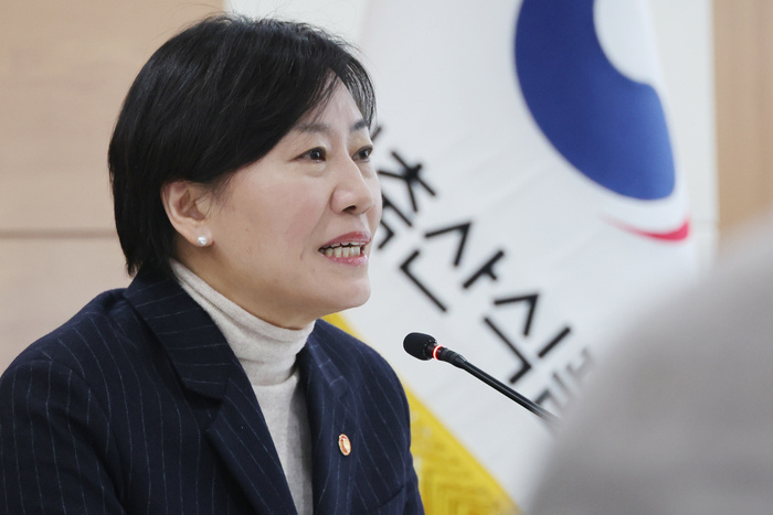 송미령 농림축산식품부 장관이 지난 9일 정부세종청사 농식품부 대회의실에서 현안 관련 기자간담회를 하고 있다. (사진=연합뉴스)